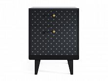 прикроватная тумба thimonс рискнком чёрная в Нижневартовске