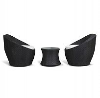 туллон, лаунж зона на 2 персоны ,чёрный в Нижневартовске