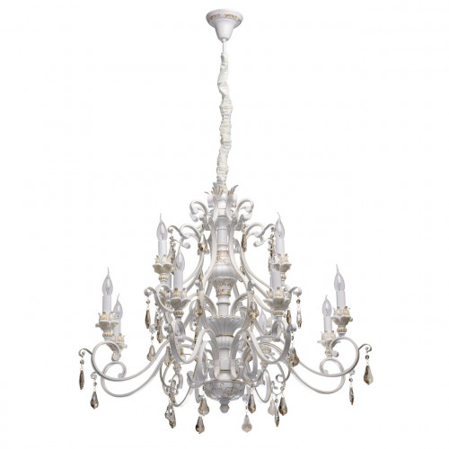 подвесная люстра chiaro версаче 28 639012712 белая в Нижневартовске