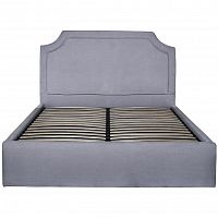 кровать двуспальная 160х200 серая из велюра regina в Нижневартовске