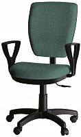 кресло компьютерное ультра ткань, цвет зелёный, подлокотники гольф в Нижневартовске
