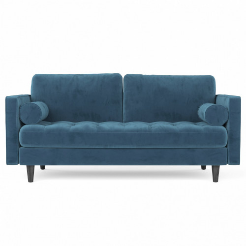 диван scott трехместный прямой синий в Нижневартовске