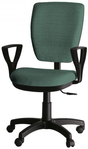 кресло компьютерное ультра ткань, цвет зелёный, подлокотники гольф в Нижневартовске