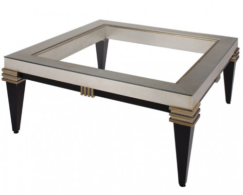 стол журнальный square коричневый, бежевый, прозрачный в Нижневартовске