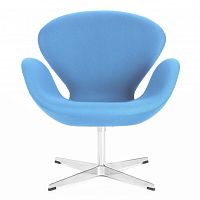 кресло swan светло-голубое в Нижневартовске