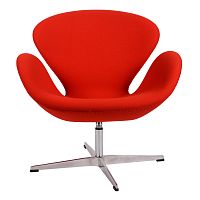 кресло arne jacobsen красное в Нижневартовске