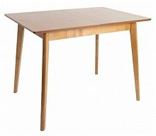 стол обеденный прямоугольный раздвижной из массива дерева "скандинавия мини" (70 х 105/137,5 см), орех, экомебель в Нижневартовске