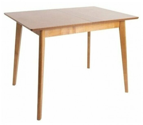 стол обеденный прямоугольный раздвижной из массива дерева "скандинавия мини" (70 х 105/137,5 см), орех, экомебель в Нижневартовске