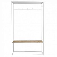 вешалка в прихожую hallra white темный дуб в Нижневартовске