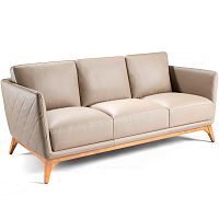 диван nobleza piel трехместный прямой бежевый от angel cerda в Нижневартовске