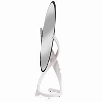 зеркало напольное деревянное овальное белое virtuos в Нижневартовске