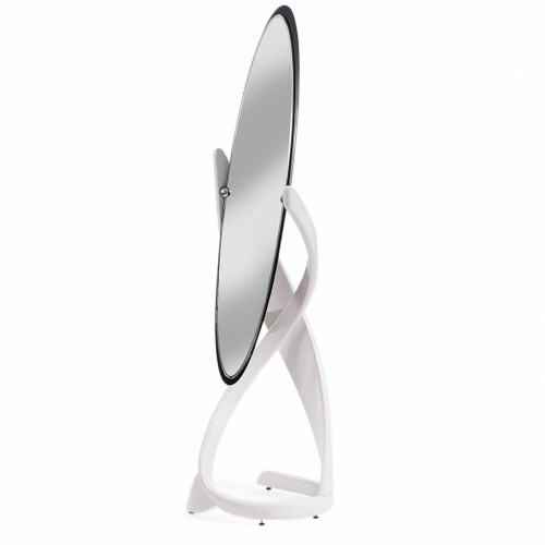 зеркало напольное деревянное овальное белое virtuos в Нижневартовске