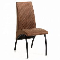 cтул металлический zicar черная ткань темно-коричневый cc0543cwq11 от la forma (ex julia grup) в Нижневартовске