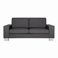 диван quattro двухместный прямой серо-синий в Нижневартовске