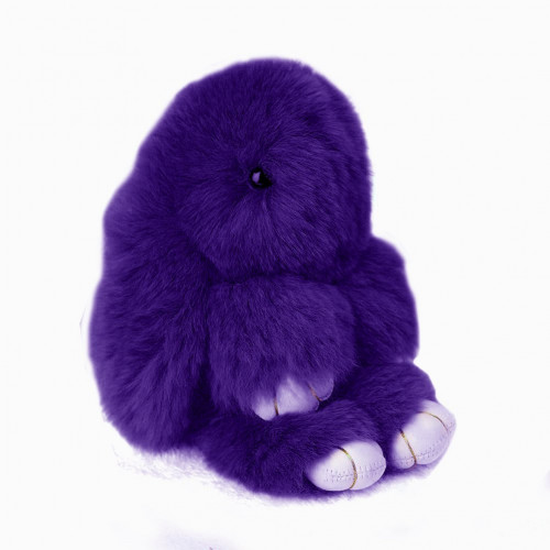 меховой зайка брелок тёмно-фиолетовый в Нижневартовске