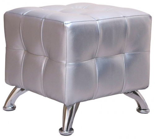 пуф шарм-дизайн квадро мини хром серебро в Нижневартовске