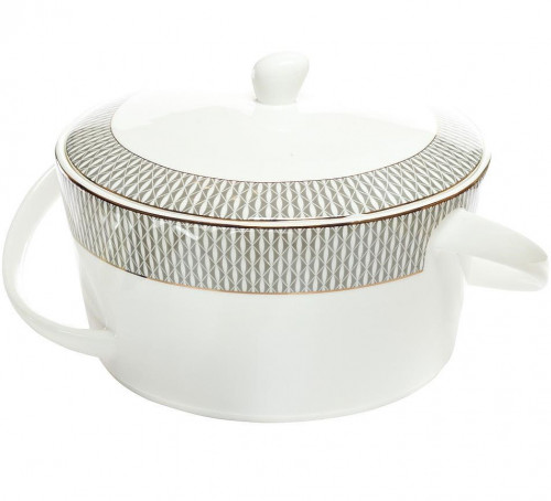 супница 2л серый орнамент в Нижневартовске