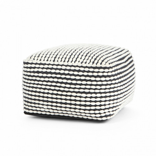 пуф rococo квадратный черно-белый в Нижневартовске