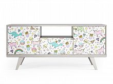 тумба под тв thimon беленый дуб с принтом в Нижневартовске