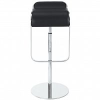 барный стул lem style piston stool черная кожа в Нижневартовске