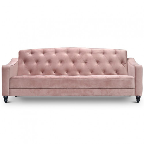 диван gloria трехместный раскладной прямой розовый в Нижневартовске