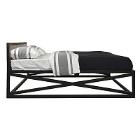 кровать полутораспальная 150х200 металлическая коричневая industrial в Нижневартовске