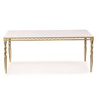 стол обеденный prestige белый, золото в Нижневартовске