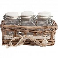 набор для хранения в плетеной корзинке appolto в Нижневартовске