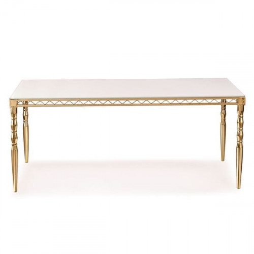 стол обеденный prestige белый, золото в Нижневартовске