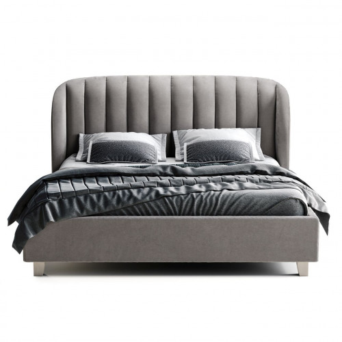 кровать большая 200х200 tulip серая в Нижневартовске