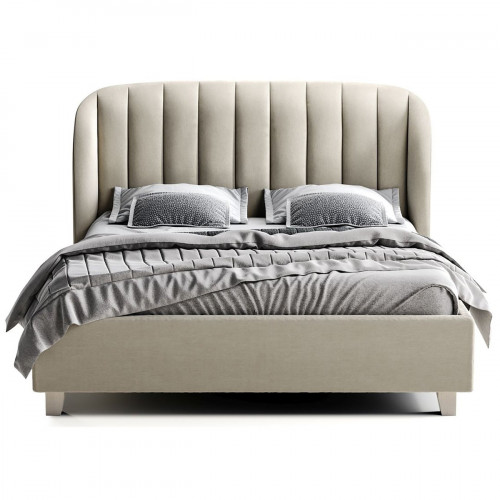 кровать двуспальная 180х200 серая tulip в Нижневартовске