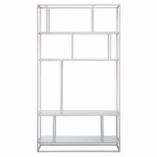 стеллаж makella white матовое стекло в Нижневартовске