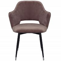 стул gpink велюр серо-розовый в Нижневартовске