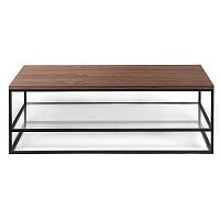 стол журнальный london twin black американский орех прозрачное стекло в Нижневартовске