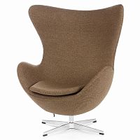кресло egg бежево-коричневое в Нижневартовске