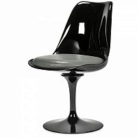 стул tulip черный с серой подушкой в Нижневартовске