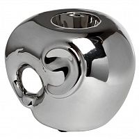 подсвечник керамический серебряный слоник, 10х9х11,5 см в Нижневартовске