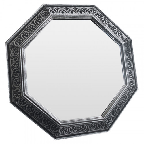 зеркало восьмиугольное черное с орнаментом publius в Нижневартовске