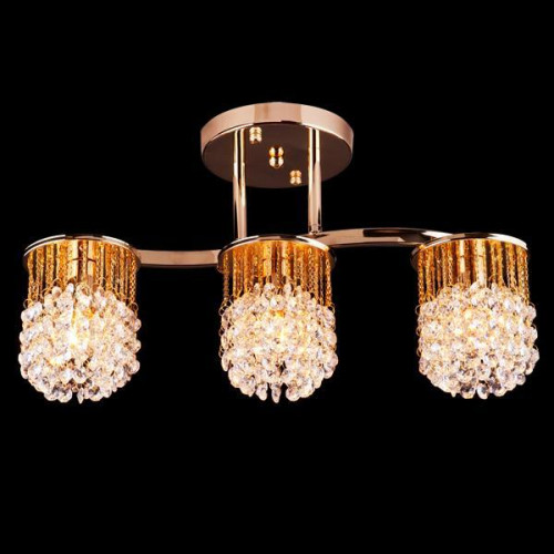 потолочная люстра eurosvet 3222/3 золото strotskis в Нижневартовске