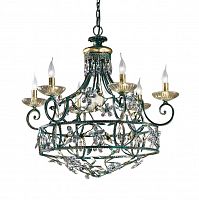 люстра 6736/6+1 v2312 от mm lampadari золото/зеленая в Нижневартовске