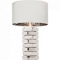 лампа настольная screw белая на серебристом основании в Нижневартовске