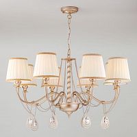подвесная люстра eurosvet enzo 60068/8 перламутровое золото в Нижневартовске