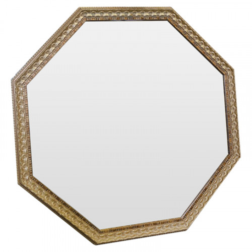 зеркало восьмиугольное золотое с резьбой golden light в Нижневартовске