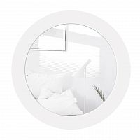 зеркало круглое в белой раме sheer в Нижневартовске