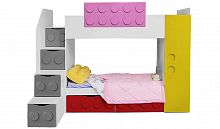 кровать детская двухъярусная с 2 ящиками левая леголенд в Нижневартовске