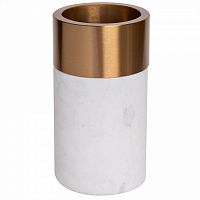 ваза мраморная с золотым кантом 10*17см в Нижневартовске