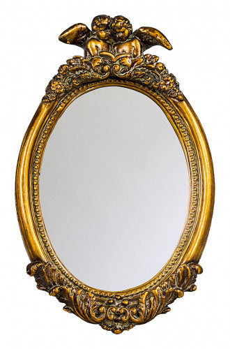 зеркало овальное золотое с ангелами рафаэль в Нижневартовске