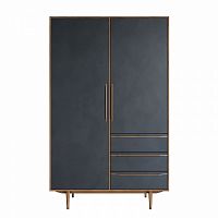 шкаф bruni black с ящиками черный в Нижневартовске