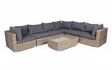 оттоманка лунго с подушкой коричневая в Нижневартовске