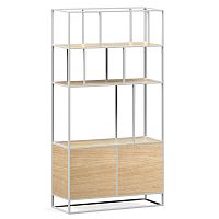 стеллаж makella new white светлый дуб в Нижневартовске